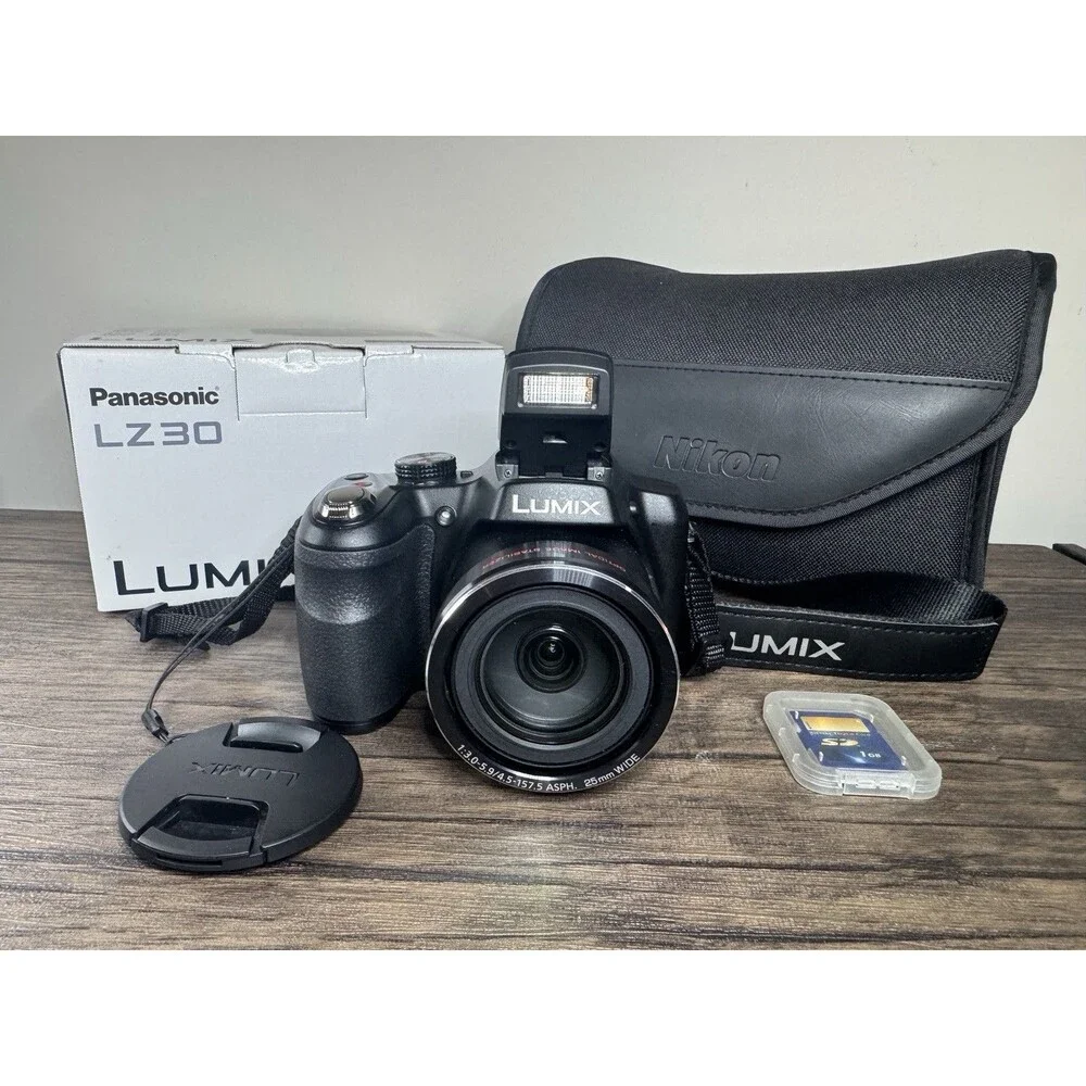 Panasonic Lumix DMC-LZ30 16.1MP Digital Camera 35x Optical Zoom TESTED W/Case